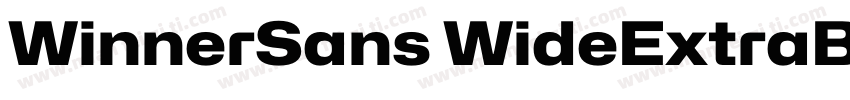 WinnerSans WideExtraBold字体转换